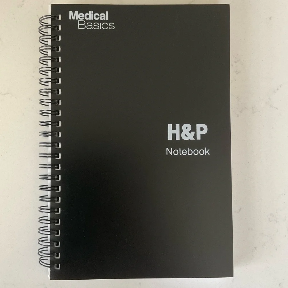 Medical Basics notebook for clinical history and physical (H&P)